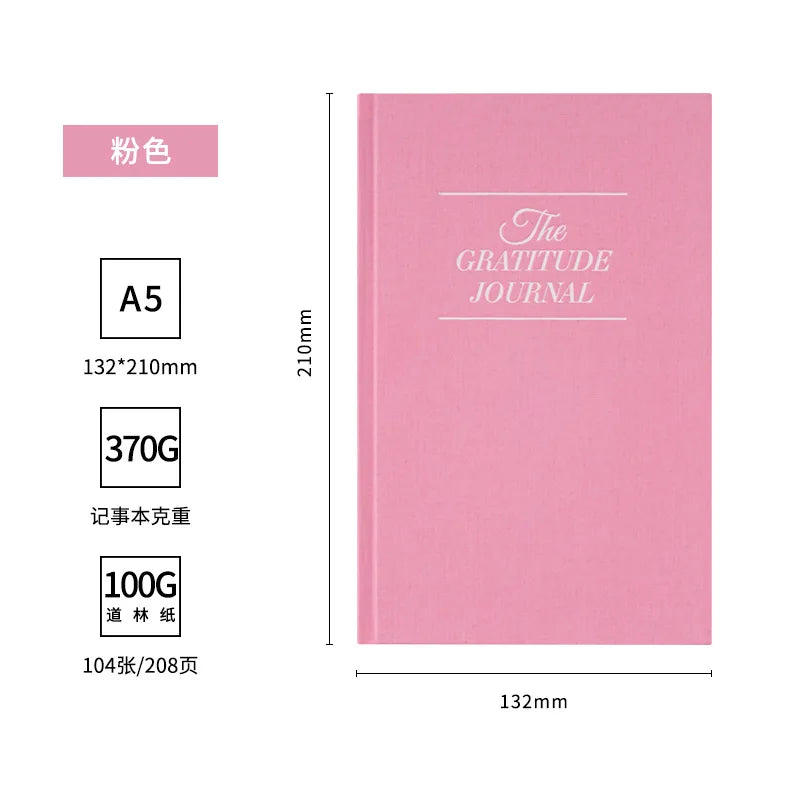The Gratitude Journal School Student Diary Daily Notebook for More Happiness,Optimism,Affirmation,Reflection Punching Schedule