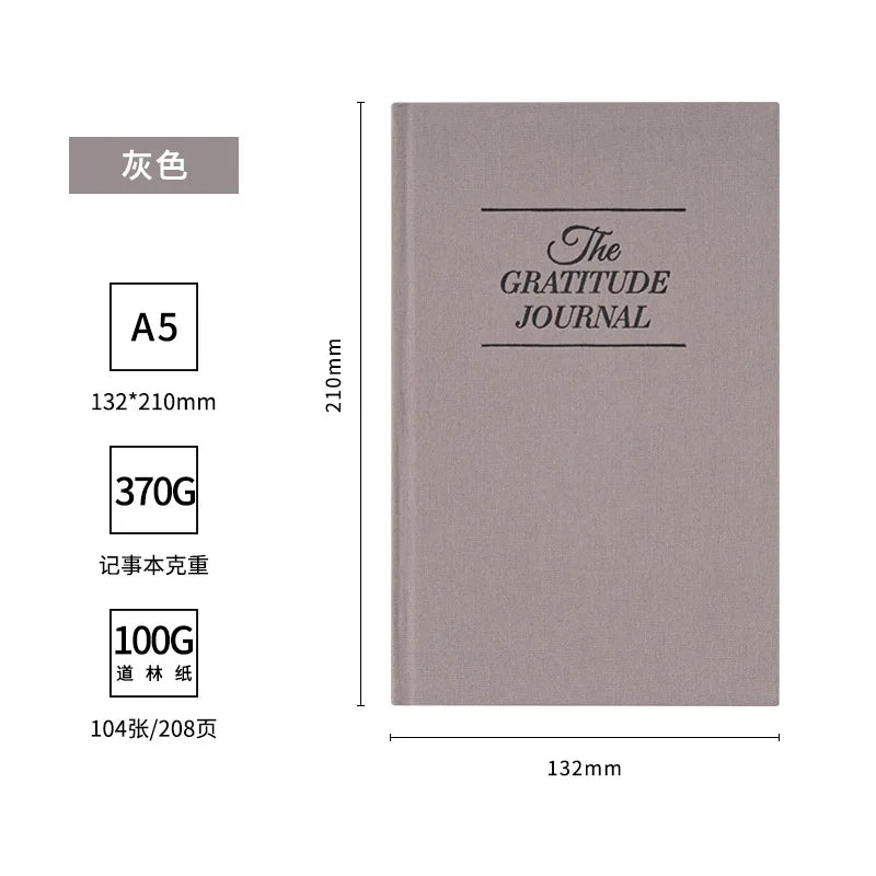 The Gratitude Journal School Student Diary Daily Notebook for More Happiness,Optimism,Affirmation,Reflection Punching Schedule