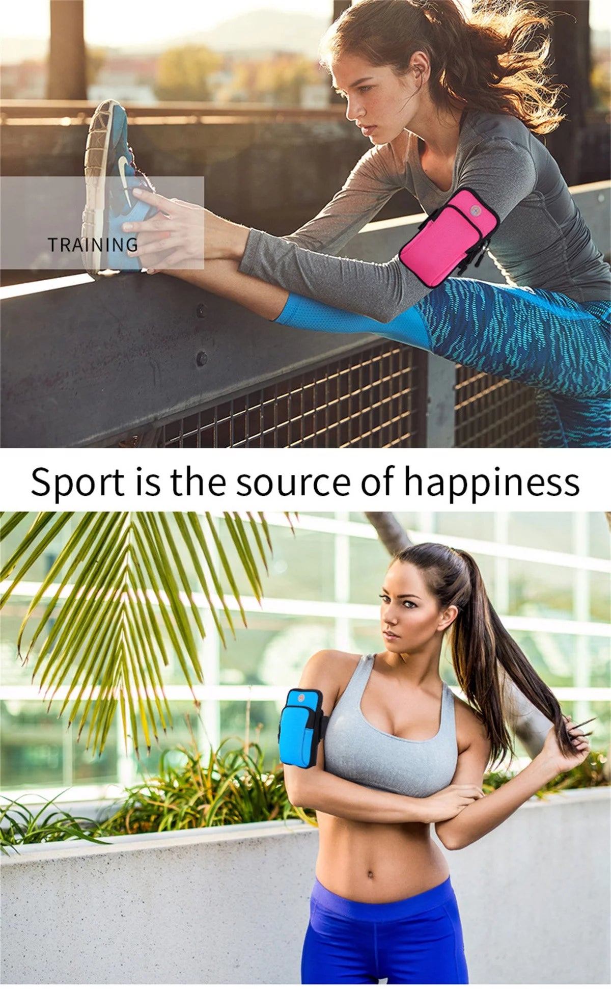 Universal 4-6.5 Inch Running Armband Phone Case Holder High Quality Phone Bag Jogging Fitness Gym Arm Band
