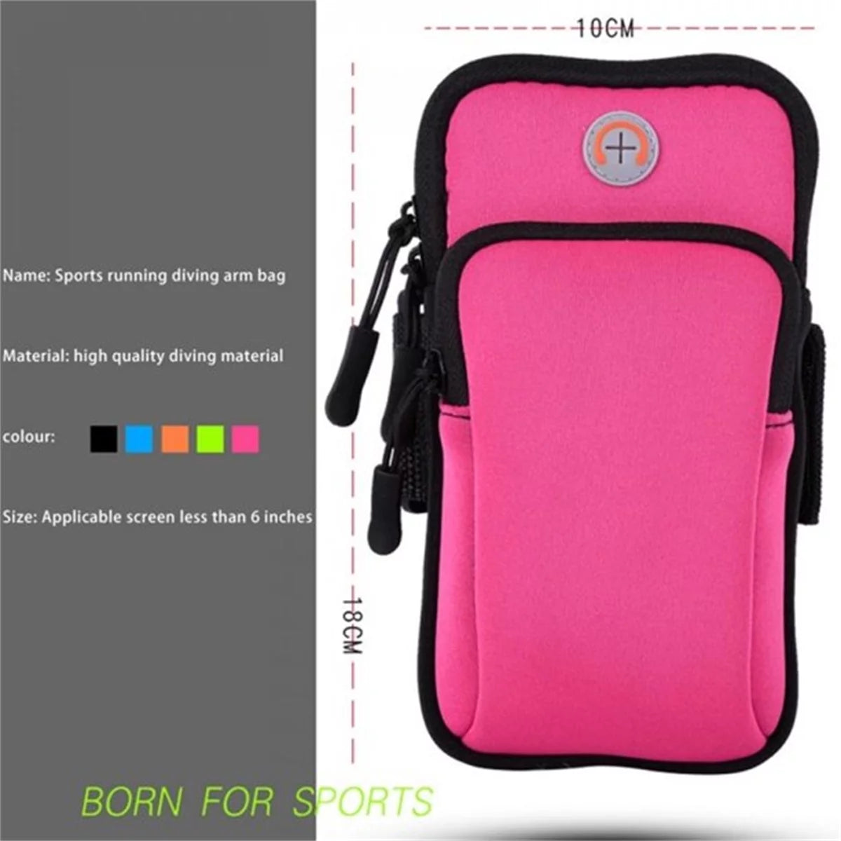 Universal 4-6.5 Inch Running Armband Phone Case Holder High Quality Phone Bag Jogging Fitness Gym Arm Band