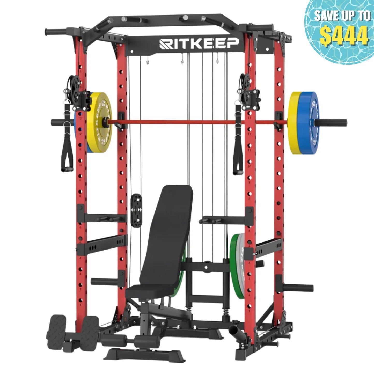 Destroyer M10 ALL-IN-ONE Power Rack Fitness Equipment Package