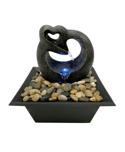 Adore Tabletop Meditation Fountain With Led Light