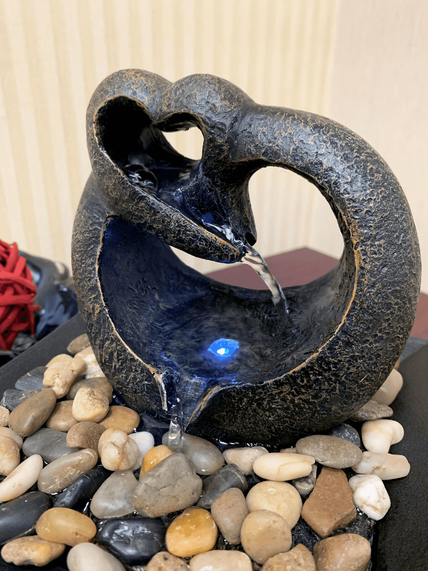 Adore Tabletop Meditation Fountain With Led Light