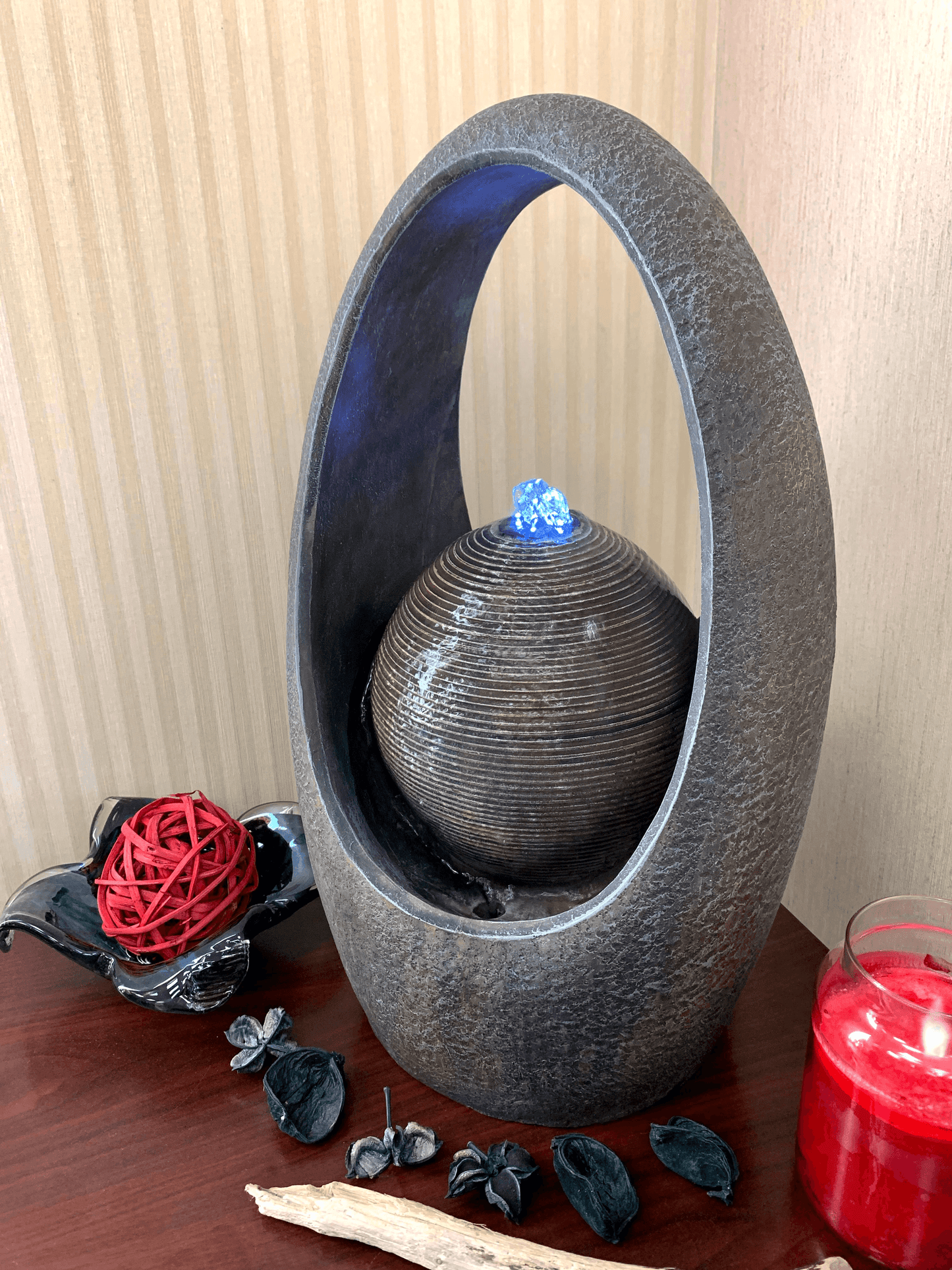 Euphoria Meditation Fountain With Led Night Light And Water Pump