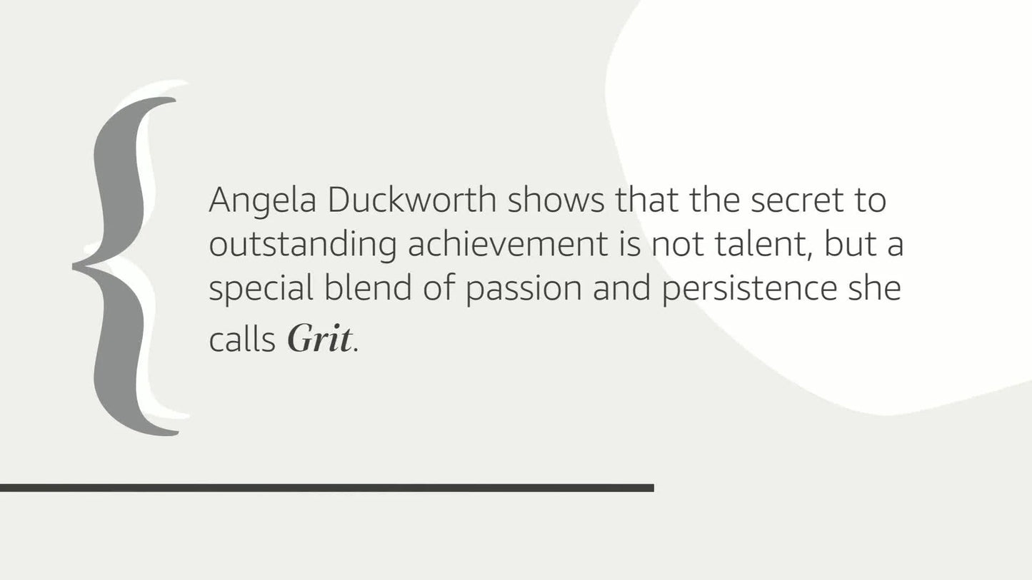 : Grit: the Power of Passion and Perseverance (Paperback)