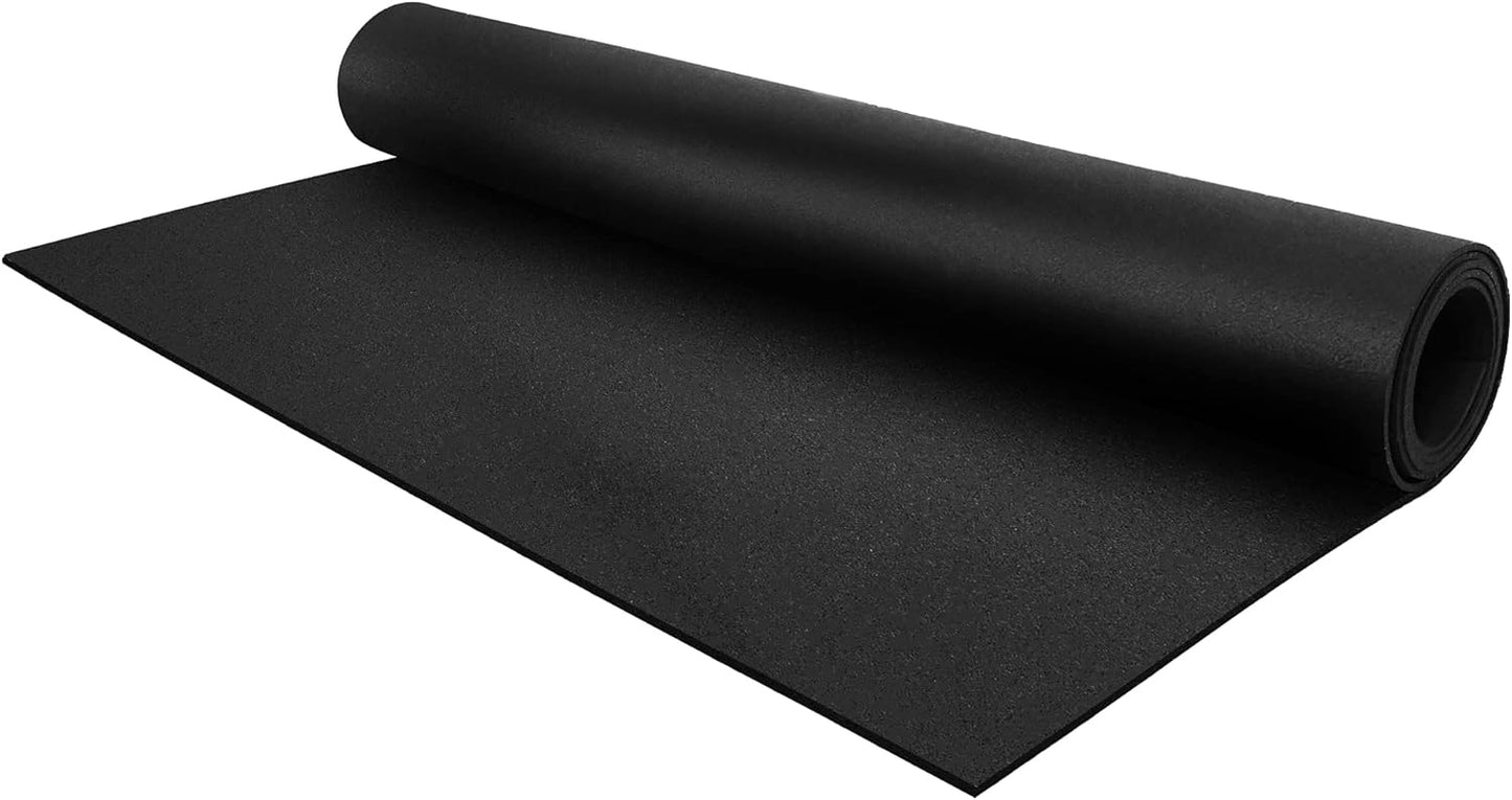 Flooring Inc'S 1/4" Thick Tough Rubber Flooring Roll | Flexible Recycled Rubber Floor Mats for Home Gym | Heavy Duty Rubber Mat for Home Gyms, Sheds, Horse Stall Mat or Trailer