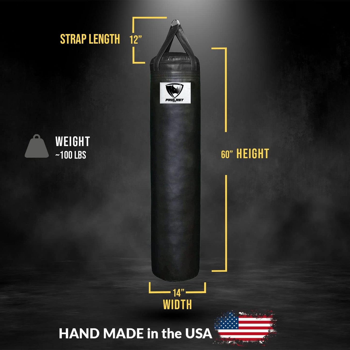 5Ft Filled 100LB Boxing MMA Muay Thai 5Ft Heavy Punching Kicking Bag