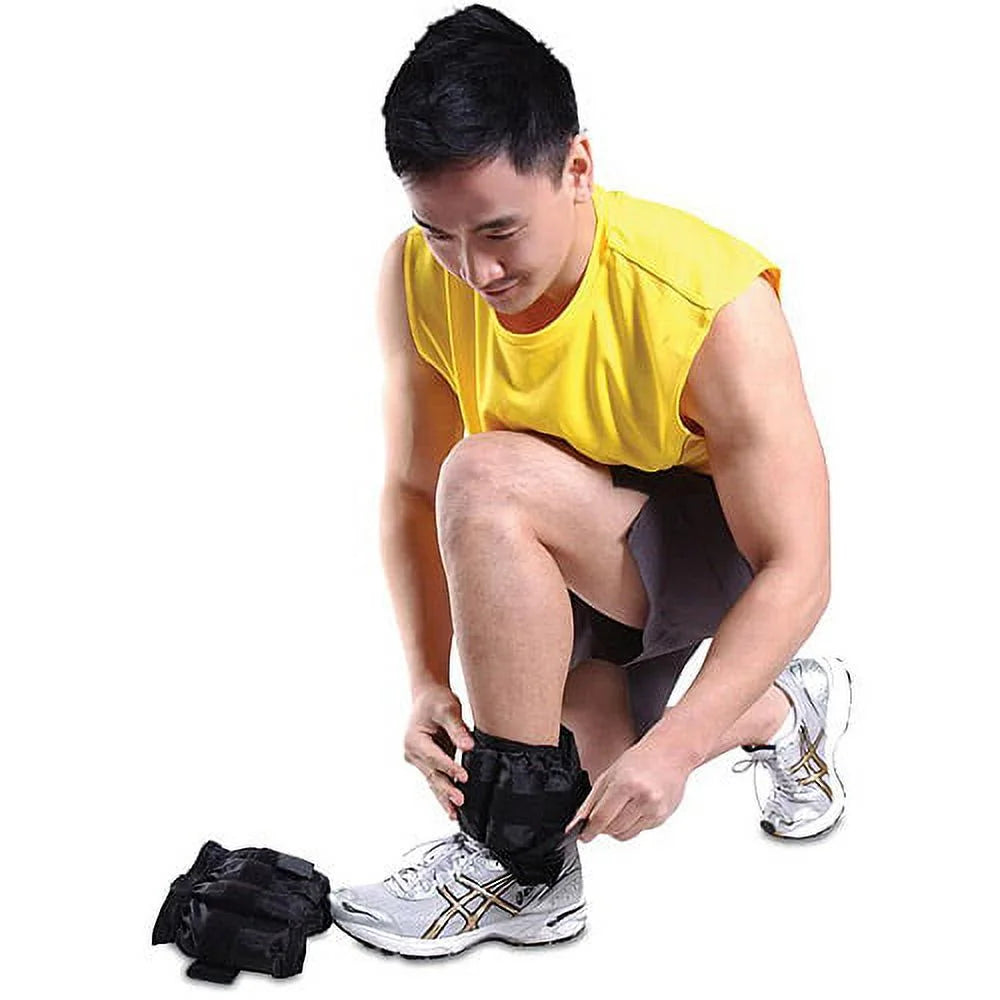 Barbell 20 Lb. Adjustable Ankle Weights, (10Lb X 2)