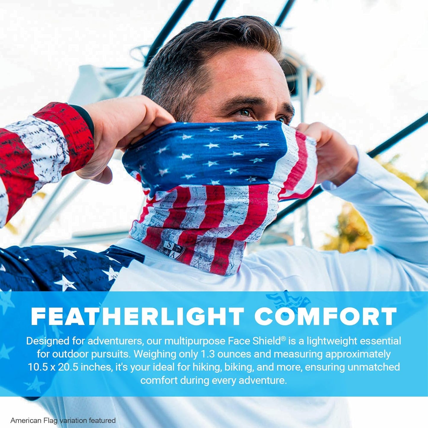 Company 5-Pack UV Face Shield | UV 30+ Multipurpose Neck Gaiter Balaclava for Adults