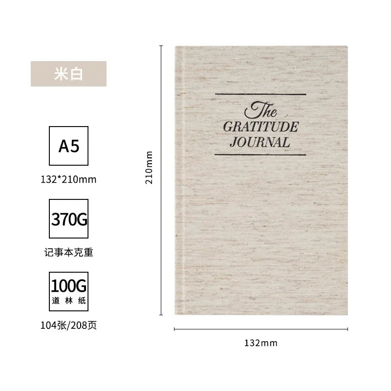 The Gratitude Journal School Student Diary Daily Notebook for More Happiness,Optimism,Affirmation,Reflection Punching Schedule