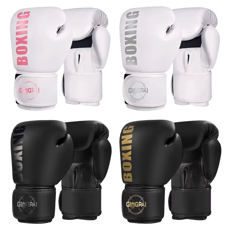 New Pro Boxing Gloves for Women Men Sanda Training Sandbags Muay Thai Combat Fight Adults Kickboxing Gloves