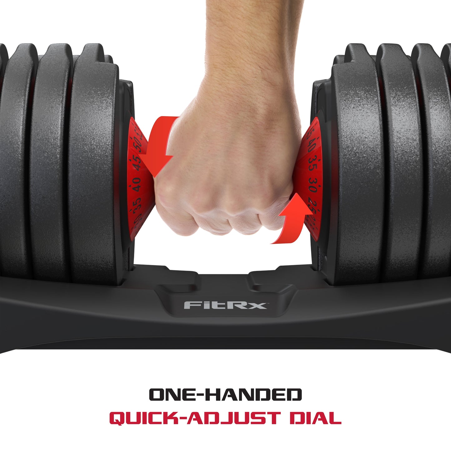 Smartbells Set, Pair of Quick Select Adjustable Dumbbells, 5-52.5 Lbs.