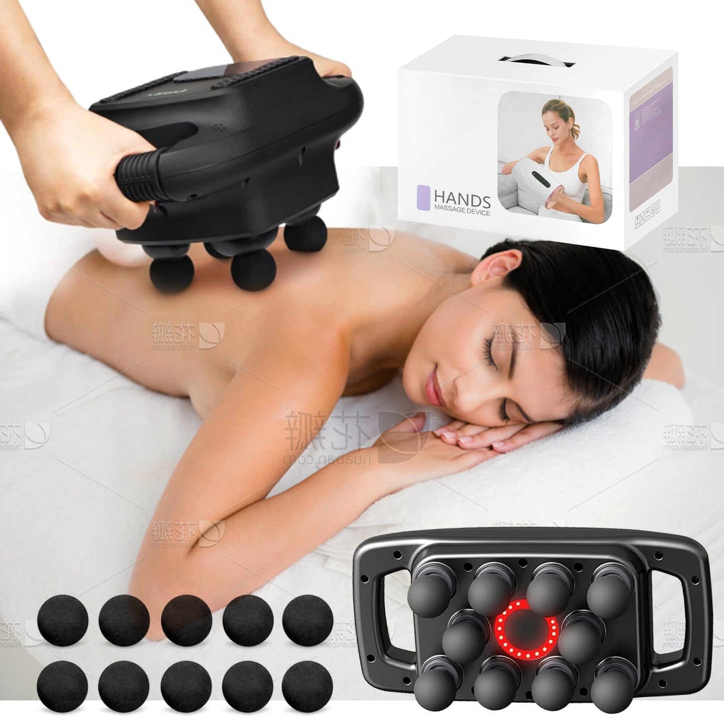 Massage Gun With Heat Function For Deep Tissues, Suitable For Leg,