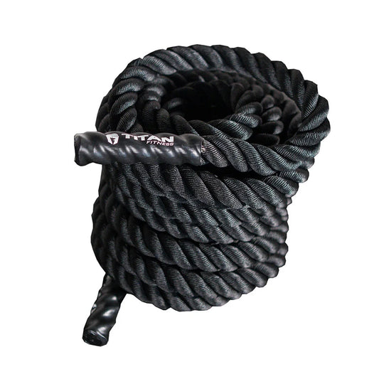 Battle Rope 30Ft X 1.5In, Poly Dacron Heavy Rope for Home Gym Conditioning Workouts, Cross-Train, Strength Training Exercises