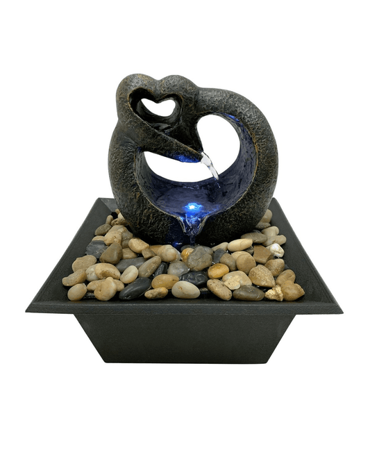Adore Tabletop Meditation Fountain With Led Light