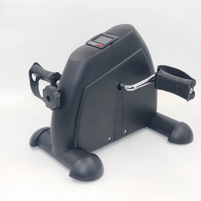 Mini Exercise Bike Static Bike under Desk Pedal Exerciser Adjustable Magnetic Resistance Arm Leg Trainer LCD Display Home Gym