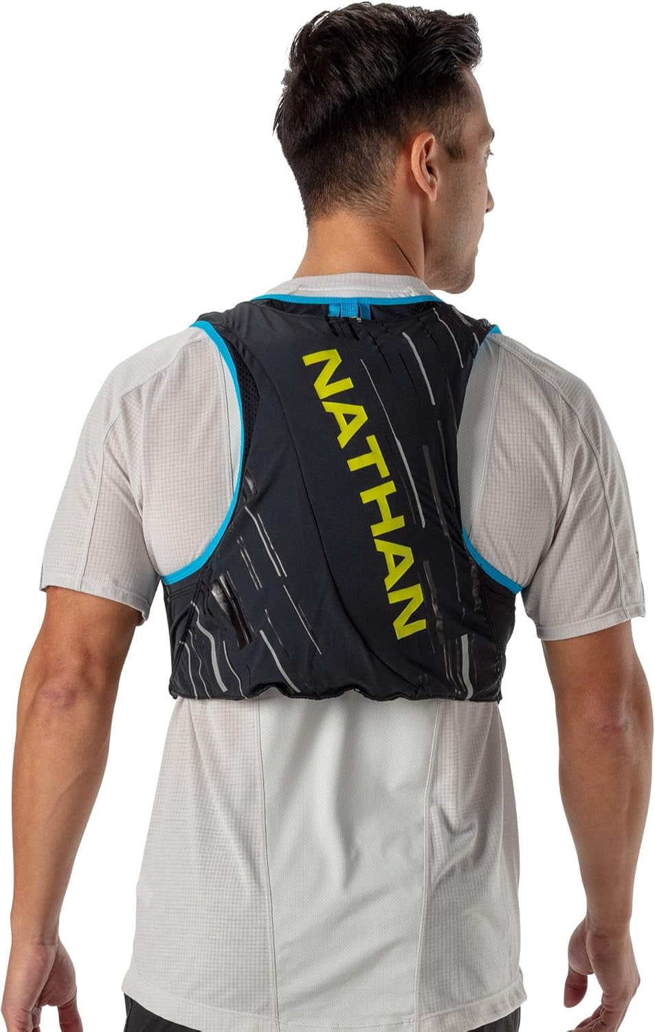 Men'S Pinnacle Race Vest 4L Hydration Pack, Two 20 Oz Soft Flasks, Running, Hiking, Water-Resistant, Moisture Wicking, Adjustable Straps