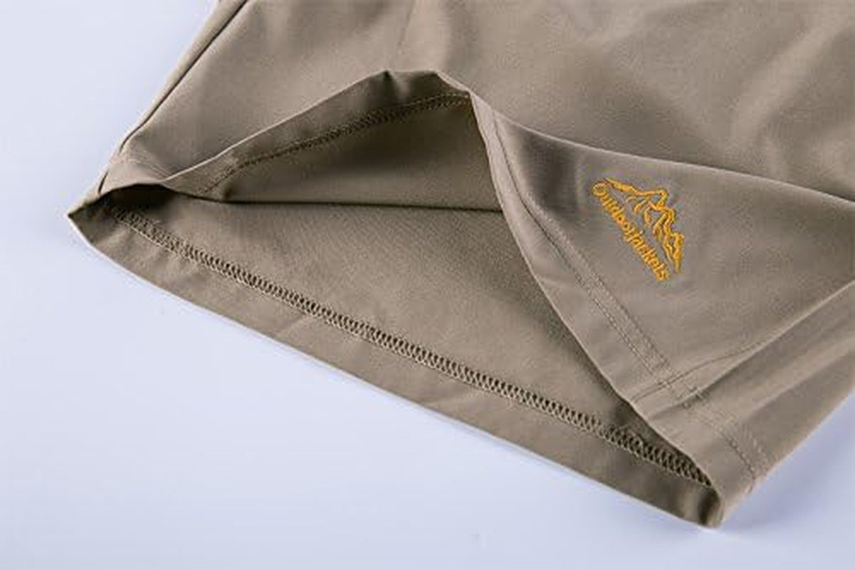 Men'S Outdoor Quick Dry Lightweight Sports Hiking Shorts Zipper Pockets