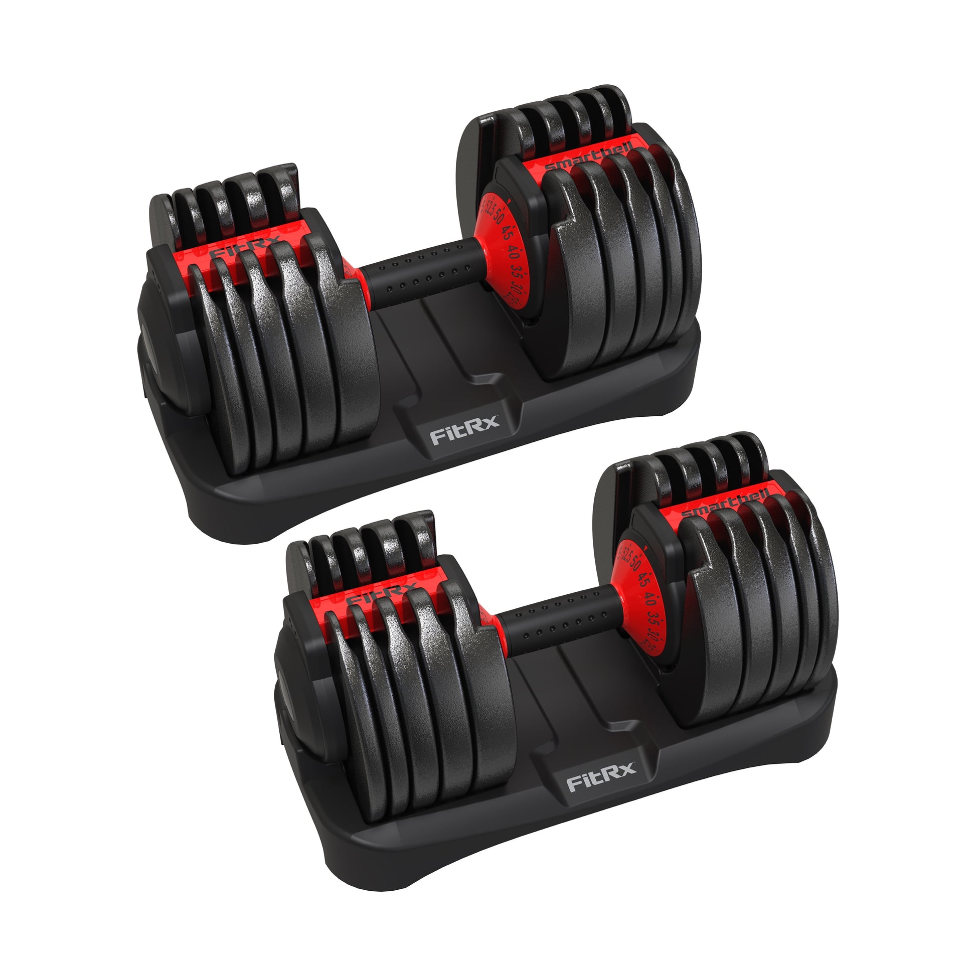 Smartbells Set, Pair of Quick Select Adjustable Dumbbells, 5-52.5 Lbs.
