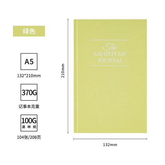 The Gratitude Journal School Student Diary Daily Notebook for More Happiness,Optimism,Affirmation,Reflection Punching Schedule